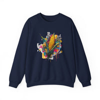 Maya Corn Mural Street Art Unisex Sweatshirt