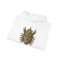 Aztec Golden Feather Headdress Mask Unisex Hoodie