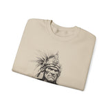 Inca Warrior Line Art Tribal Design Unisex Sweatshirt
