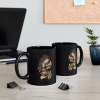 Watercolor Tribal Aztec Warrior Black Mug