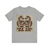 Twin Tribal Harmony Glyph Symmetrical Design Unisex T-Shirt