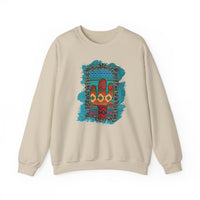 Glitter Serape Cactus on Leopard Burst Illustration Unisex Sweatshirt
