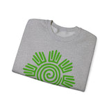 Aztec Plant Spiral Symbol Unisex Sweatshirt