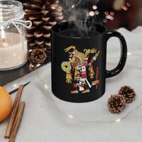 Abstract Aztec Culhua-Mexica Illustration Black Mug