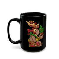 Centeotl Aztec Corn God Illustration Black Mug