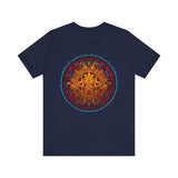 Neon Aztec Calendar Unisex T-Shirt