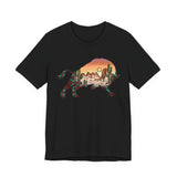 Aztec Buffalo Desert Sunset Silhouette Unisex T-Shirt