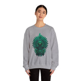 Quetzalcoatl Feathered Serpent God Dark Portrait Unisex Sweatshirt