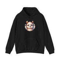 Inca Andean Llama Baby Face Illustration Unisex Hoodie