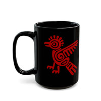 Mayan Bird Totem Symbol Black Mug