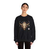 Western Longhorn Cosmic Totem Illustration Unisex Sweatshirt