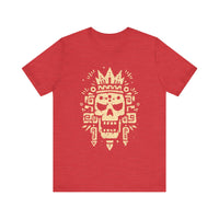 Ah Puch Skull Crown Mayan Glyph Style Unisex T-Shirt