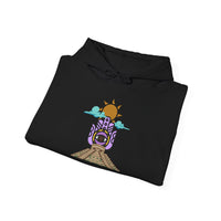 Eye of the Sun Pyramid Illustration Unisex Hoodie