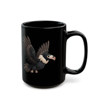Chibi Inca Condor Cartoon Style Black Mug