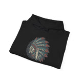 Vintage Native American Headdress Graphic Unisex Hoodie