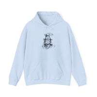 Fierce Inca Warrior Ink Illustration Unisex Hoodie