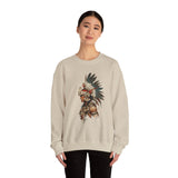 Watercolor Tribal Aztec Warrior Unisex Sweatshirt