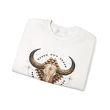 Western Longhorn Cosmic Totem Illustration Unisex Sweatshirt
