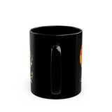 Aztec Samurai Wave Style Black Mug 11oz