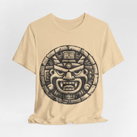 Mayan Jaguar Deity Woodcut Style Unisex T-Shirt