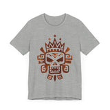 Ah Puch Mayan Skull Crown Glyph Style Unisex T-Shirt