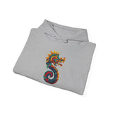 Aztec Serpent God Quetzalcoatl Modern Tribal Style Unisex Hoodie