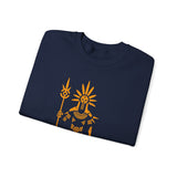 Sun Staff Shaman Tribal Symbol Gold Line Unisex Sweatshirt