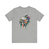 Urban Feather Headdress Graffiti Unisex T-Shirt