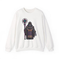 Cyber Temple Techno Priest Pixel Art Unisex Sweatshirt