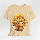 Chibi Inti Inca Sun God Cartoon Style Unisex T-Shirt