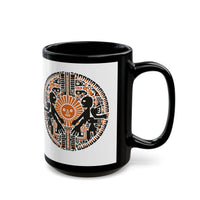 Sun Worshippers Inca Glyph Layout Black Mug