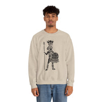 Cultural Aztec Warrior Graphic Illustration Unisex Sweatshirt