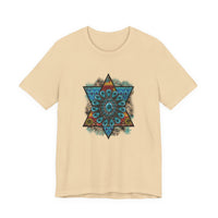 Wild Aztec Turquoise Amulet Illustration Unisex T-Shirt