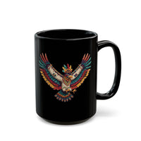 Sacred Condor Pixel Flight Black Mug