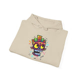 Cyber Aztec Skull Cartoon Style Unisex Hoodie