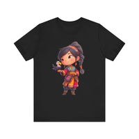 Chibi Inca Girl with Baby Condor Unisex T-Shirt