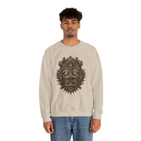 Ancient Aztec Solar Deity Mask Unisex Sweatshirt