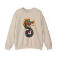 Aztec Serpent God Quetzalcoatl Modern Tribal Style Unisex Sweatshirt