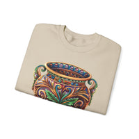 Mesoamerican Ornate Ceremonial Urn Unisex Sweatshirt