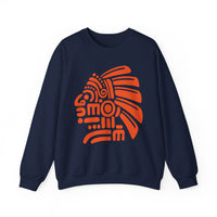 PreColumbian Aztec Head Icon Unisex Sweatshirt