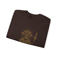 Warrior Shaman Tribal Glyph Gold Line Unisex Sweatshirt