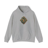 Quetzalcoatl Feathered Sun Glyph Unisex Hoodie