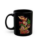 Centeotl Aztec Corn God Illustration Black Mug
