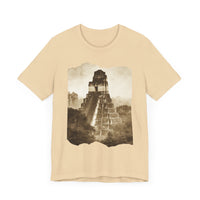 Vintage Tikal Jungle Temple Sepia Print Unisex T-Shirt