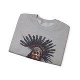 Tribal Feather Headdress Warrior Unisex Sweatshirt