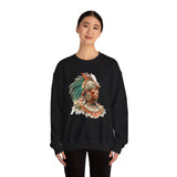 Maya Elder Warrior Watercolor Portrait Unisex Sweatshirt
