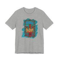 Glitter Serape Cactus on Leopard Burst Illustration Unisex T-Shirt