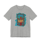 Glitter Serape Cactus on Leopard Burst Illustration Unisex T-Shirt