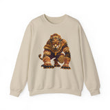 Pixel Art Mayan Jaguar Warrior Unisex Sweatshirt