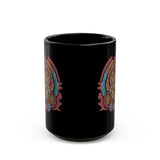 Aztec Skull of Eternity Illustration Black Mug